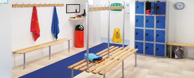 Changing room benches