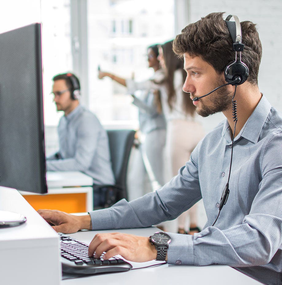 Man at computer